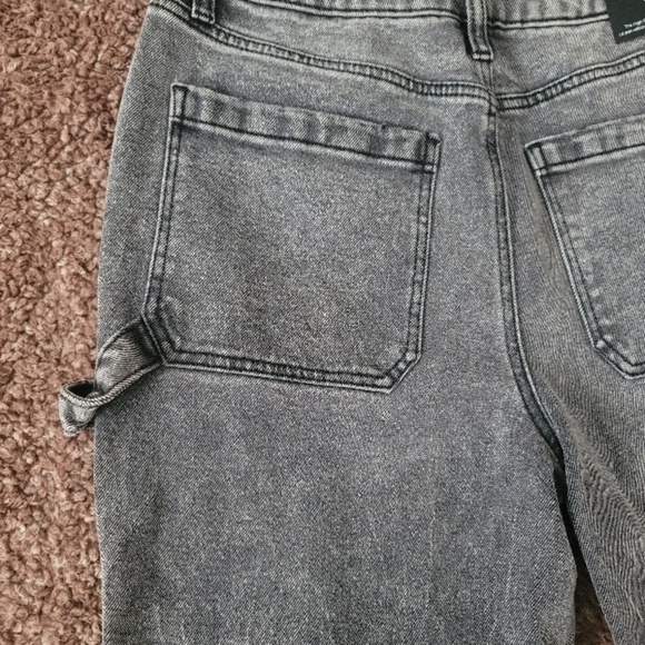 AFRM Gray Straight Leg High-Rise Utility Jeans Classic Style | Size 26 X 30 - Picture 5 of 15